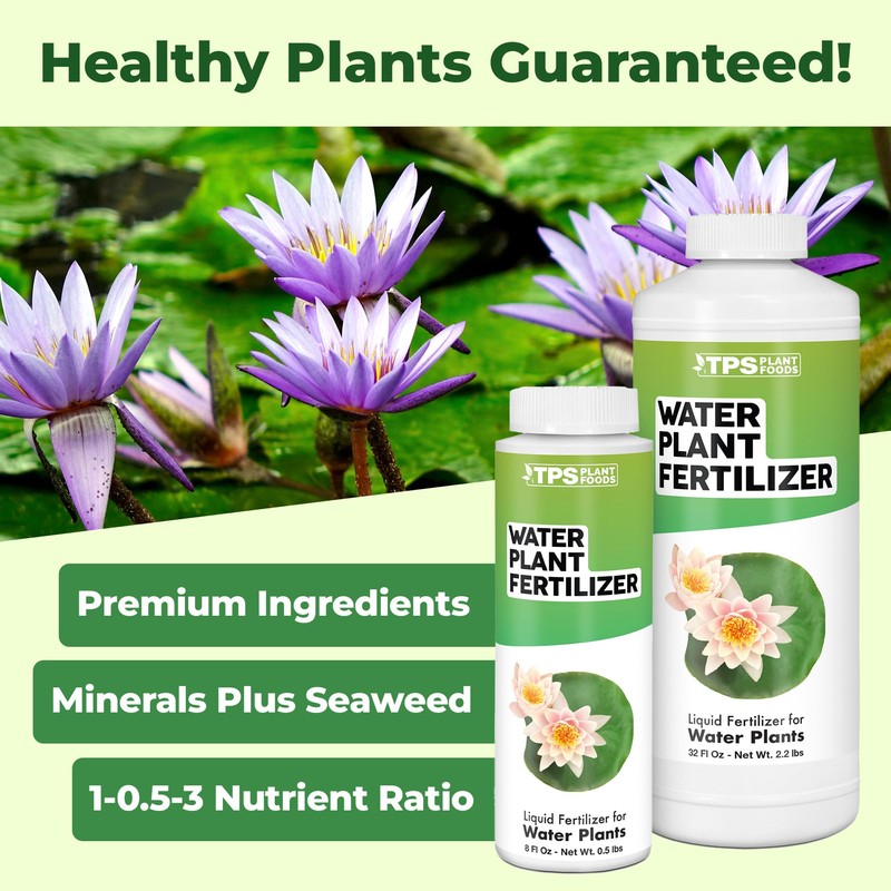 Water Plant Fertilizer, Complete Liquid Water Plant Food, 8 oz