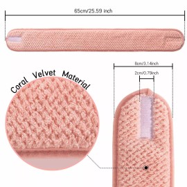 New Genesis Online 4 Pack Spa Facial Headband Super Absorption Makeup Hair Wrap Adjustable Face Was