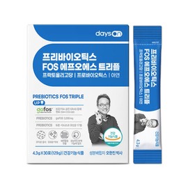 Single-item prebiotics FOS Triple (4.3g, 30 packets) 1 box (1 month) / 단품프리바이오틱스 FOS 트리플 (4.3g30포)1박스(1개월)