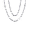 ChainsPro Men's Figaro Chain Necklace 6 mm Wide Figaro Chain