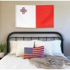 DANF Malta Flag 3x5 Ft Thick Polyester, Fade Resistant, Brass