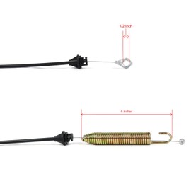 The ROP Shop 2-Pack - Deck Engagement Clutch Cables fit MTD LT942G LT942H 600 Series Lawn Tractors
