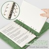 Leather A5 Ring Binder Notebook, 6 Ring Binder with 200