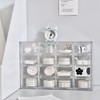 Liemuao Stackable Storage Drawers, Clear Drawer Storage Box for Small