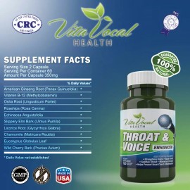 VitaVocal Throat & Voice Enhancer Voice Booster Vitamin - Throat coat
