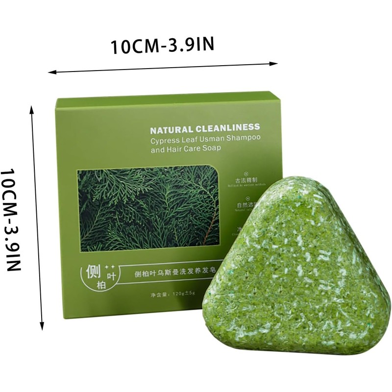 Champú sólido triangular Naturaleza – 120 g, suaviza y fortalece
