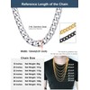 ChainsPro Men's Classic Cuban Curb Chain Necklace Hip Pop for
