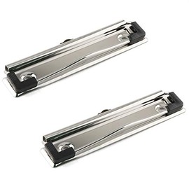 E-outstanding Clipboard Clip 5PCS Metal Mountable Document File Board Clips with Rubber Feet for Office, School Stationery Supplies 12cm