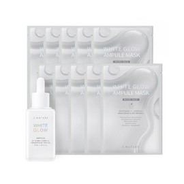 Esnature S-Nature White Glow Ampoule 50ml + Glow Mask Pack 10 sheets / 에스네이처 화이트 글로우 앰플 50ml + 글로우 마스크팩 10매