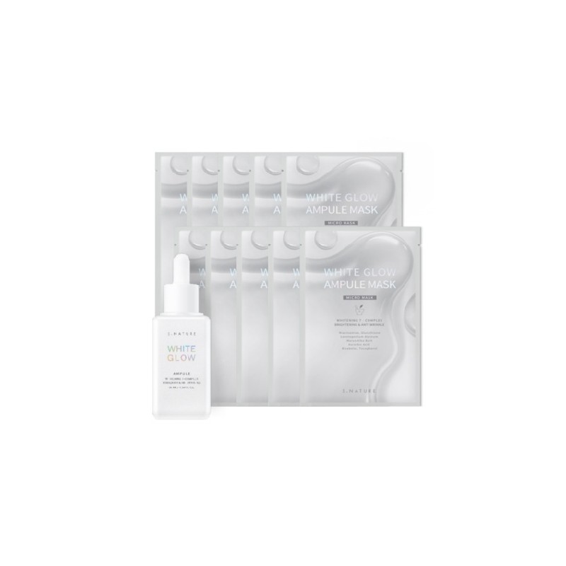Esnature S-Nature White Glow Ampoule 50ml + Glow Mask Pack