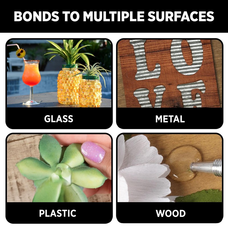 Aleene's The Ultimate Multi-Surface Adhesive, Professional Strength Glue, Strong Bond,