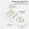 Akozon 2-in-1 Egg Slicer and Cutter for Century Eggs -