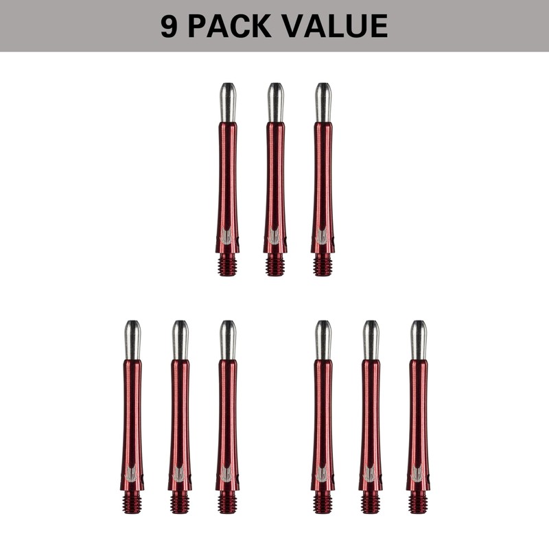 Target Darts Grip Style Aluminium Shaft - Pack of 9