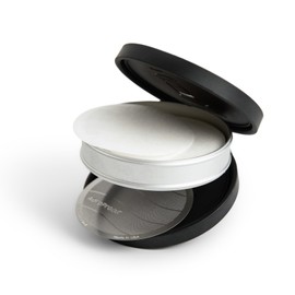 AeroPress Travel Coffee Filter Holder, Dual-Compartment Coffee Filter Case for AeroPress Standard and XL Filters, Waterproof Aluminum Storage for Paper and Metal Filters, Compact & Durable for Travel