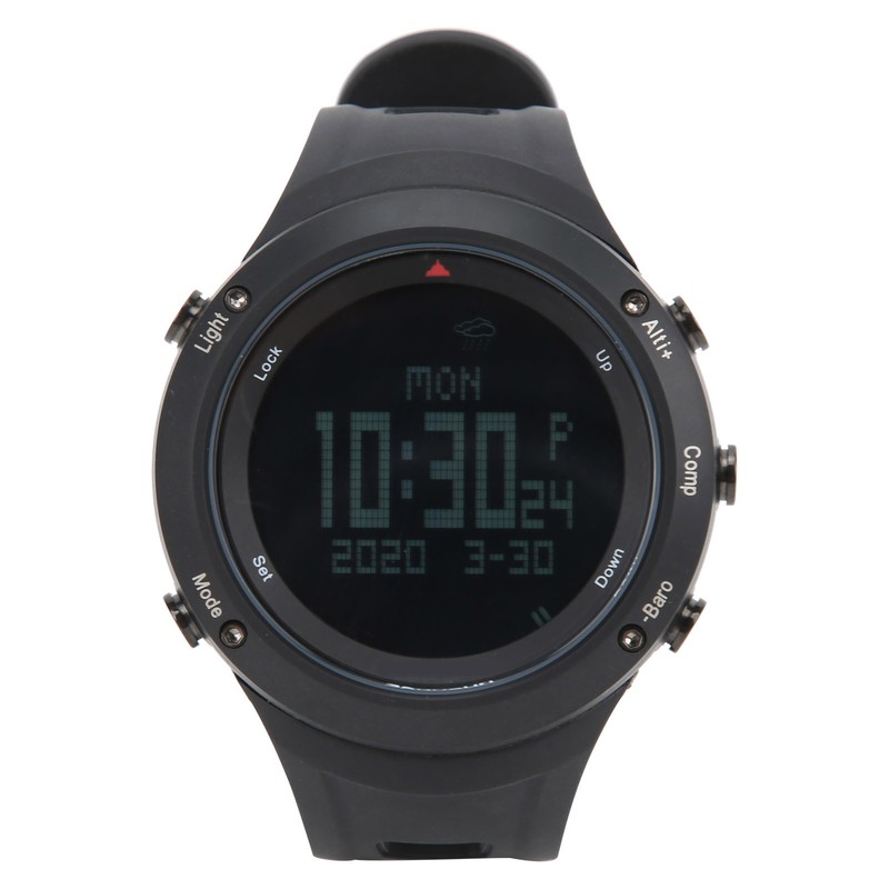 Men Mountaineering Watch Waterproof Digital Watch with Compass Pedometer Calorie