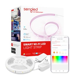 Sengled Smart Wi-Fi LED Multicolor Light Strip 5M (16.4ft), No Hub Required, Works with Alexa & Google Assistant, RGBW, High Brightness, 1800 Lumens, Adjustable Length, 25,000 Hours Life for Home