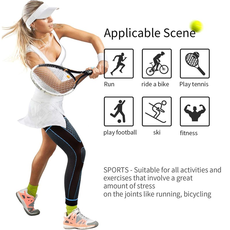 Full Leg Sleeves Long Compression Leg Sleeve Knee Sleeves Protect