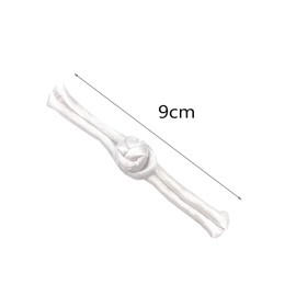 WiYould 10 Pairs Chinese Knots Sewing on Buttons Closure Knots Sewing Buttons Fasteners for Cheongsam Tang Suit Scarf Cardigan Sweater Cloak Coats Costumes Outfit Sewing(White, 1z)
