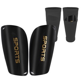 Yeanifeana Soccer Shin Guards with Sleeves, Breathable Anti-Slip Youth Shin Pads, Premium Impact Protection Shin Guards for Soccer Training, Lightweight Slip-on Football Leg Guards (L)