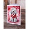 Caroline's Treasures DAC5373GCA7P Komondor My Valentine Greeting Cards Pack of