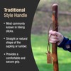 Brazos Brazos Rustic Wood Walking Stick, Hickory, Traditional Style Handle,