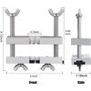 Zodazoqa Adjustable Mouthpiece Puller Tool Silver Aluminum Mouthpiece Puller Tool
