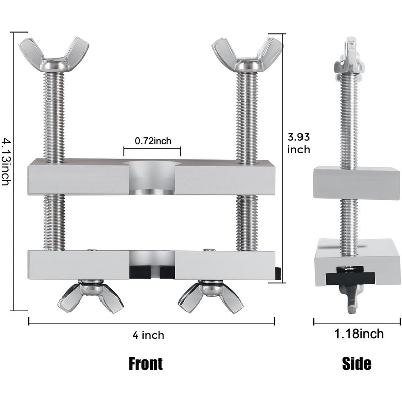 Zodazoqa Adjustable Mouthpiece Puller Tool Silver Aluminum Mouthpiece Puller Tool