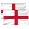 Brelet 2 Pcs England Flags St Georges Cross Flag 5ft