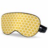 Vnwoalu Bee Honeycombs Sleep Eye Mask Yellow White Abstract Cube