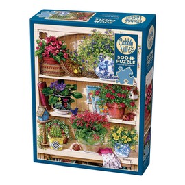 Cobble Hill 500 Piece Puzzle - Flower Cupboard - Sample Poster Included
