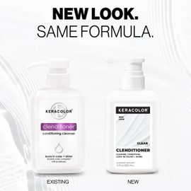 Keracolor Clenditioner Co Wash Cleansing Conditioner Keratin Infused Color Safe Prevents Fade Replaces Your Shampoo, 12 Fl Oz