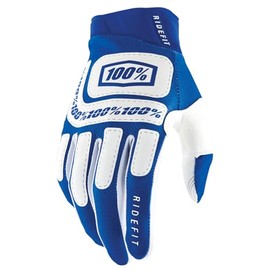 100% Unisex Ridefit Bonita Gloves Blue White XL HU-GLO-2051