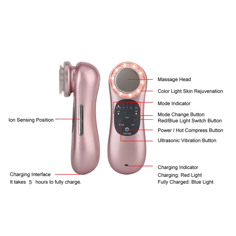 Photon Rejuvenation RF Facial Machine Ultrasonic Lifting Firming Facial Massage
