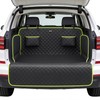 SUV Cargo Liner for Dogs, Upgraded Scratch-proof Leather 15.79" Heightened