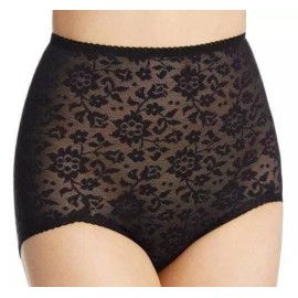 Rago Shapewear Lacette V Leg Black Shaper Brief Plus Size 38/4XL