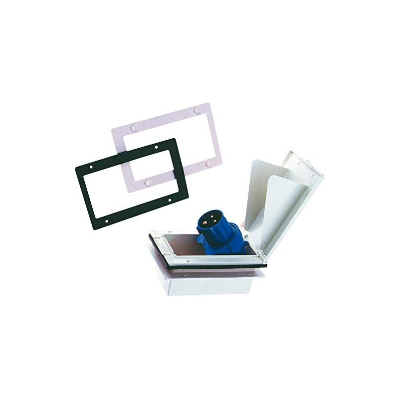 Haba CEE Einspeis Plug for Caravan with Lid and Swivel