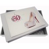 White Cotton Cards 30th Birthday Tiny Album Glitter Ball and
