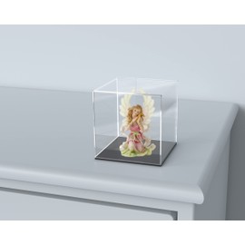 SVENJBB Acrylic Display Case, 5x5x5 Inch Clear Acrylic Boxes for Display, Fully Assembled (Single-Piece) Display Cases for Collectibles
