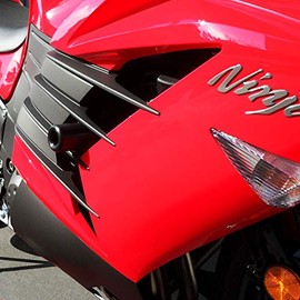 Shogun Kawasaki ZX14R ZX 14 2012 2013 2014 2015 2016 2017 2018 2019 2020 Black No Cut Frame Sliders Fits ABS & NON ABS Models - 750-4719 - MADE IN THE USA