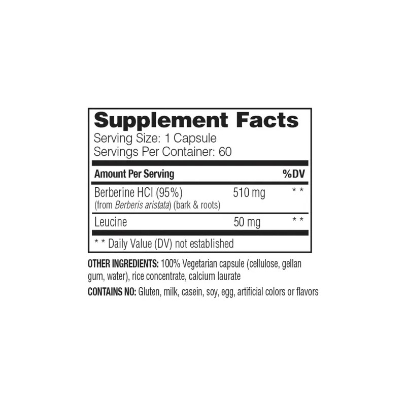 Suplemento Nutricional Enzymedica Berberina de 60 Tabletas
