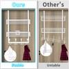 Kaiferty Over The Door Hooks Organizer,Coat Rack with 12 Hooks