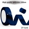 Blue Ribbon 7/8 Inch 25 Yards Navy Blue Ribbon for