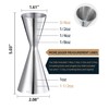 Debrabby Slim Jigger for Bartending 8 Measurements Inside Cocktail Jigger