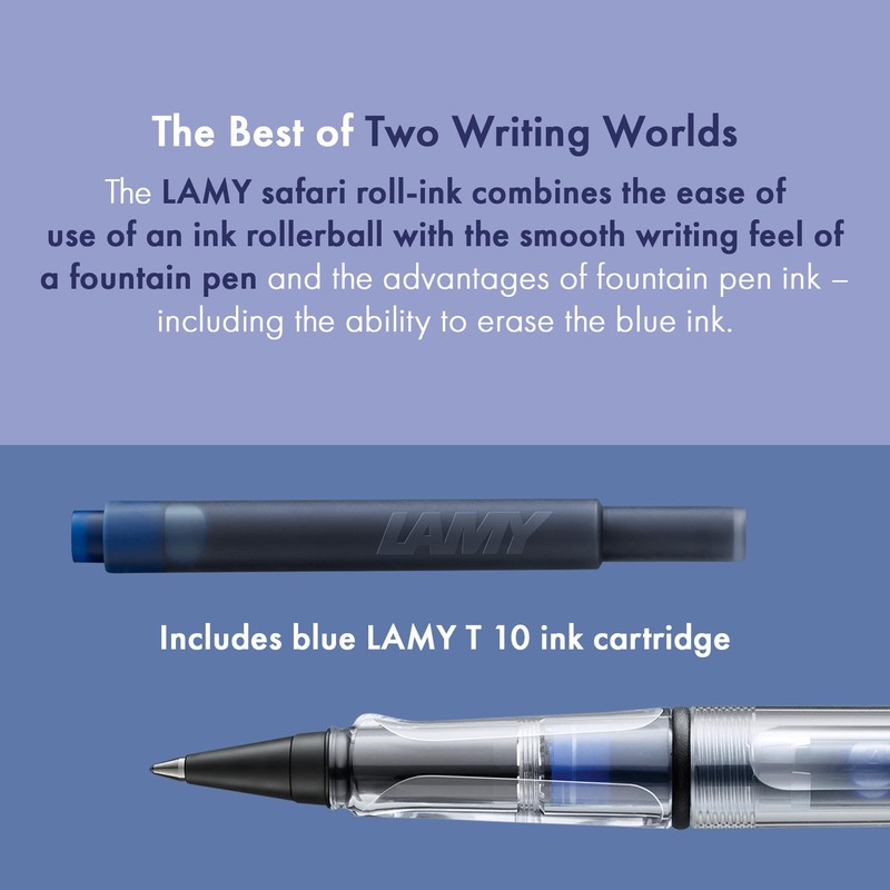 Lamy safari roll-ink vista – Penna roller con cartuccia d'inchiostro,