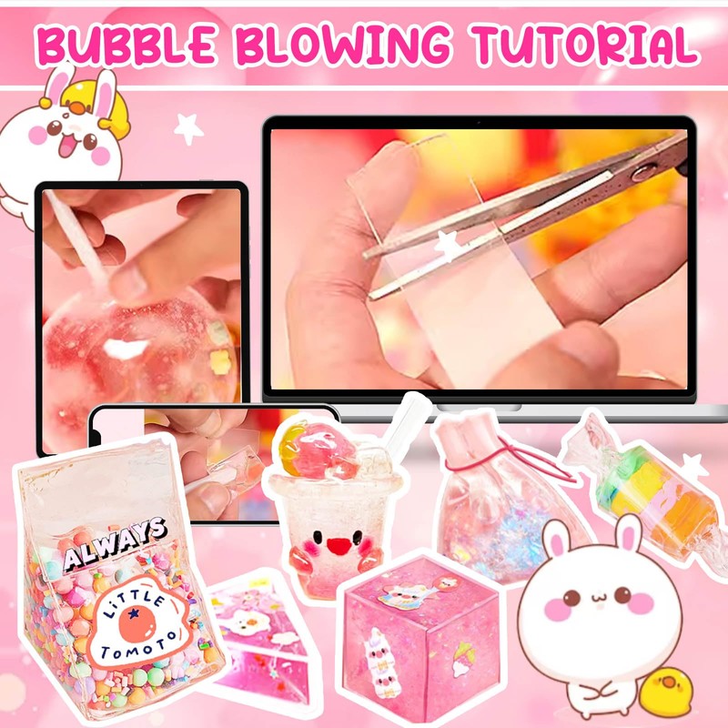 Jimcii Make Your Own Nano Tape Bubble Kit for Kids,