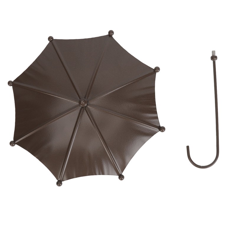 Umbrella Shaped Bird Trough Metal Hanging Bird Feeder Tray Metal