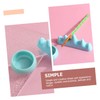 SAFIGLE 1Set Nail Brush Wash Cup with Nail Holders Durable