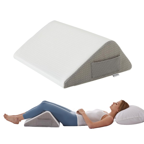 Bedluxe Knee Pillow for Back Sleeping, Leg Pillow Knee Wedge