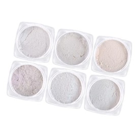 Polvo de Uñas con Efecto Espejo, 6 Piezas Profesional Delicado Metálico Polvo de Uñas Cromo Polvo de Uñas Efecto Espejo Holográfico Aurora Polvo Brillo para el Hogar Salón DIY