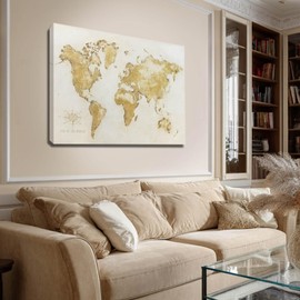 NBAODAN White and Gold Wall Art Abstract Canvas Decor Neutral Oil Paintings Modern Artwork 32"X40" Wall Decorations for Bedroom Kitchen Pictures